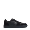 sneakers basket camoscio e pelle nera
