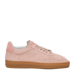 sneakers donna camoscio cipria