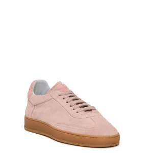 sneakers donna camoscio cipria