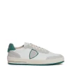 sneakers Nice pelle bianco spoiler verde