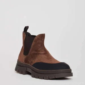 SORELLE PEREGO - Ankle Boot in Cognac Suede: Timeless Elegance