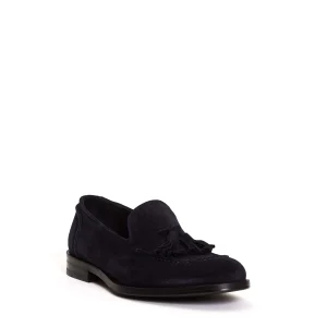 SORELLE PEREGO - Blue Suede Moccasin: Stylish Tasselled Footwear