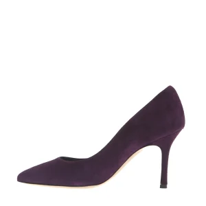 SORELLE PEREGO - Elegante scarpa in camoscio viola con tacco da 85 mm