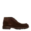SORELLE PEREGO - Paraboot Ankle Boot: Dark Brown Suede, Leather, and Extralight Rubber Sole