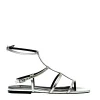 SORELLE PEREGO - Sandali bassi argentati per un look trendy