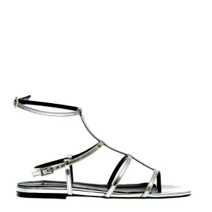SORELLE PEREGO - Sandali bassi argentati per un look trendy