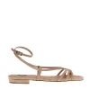 SORELLE PEREGO - Sandali eleganti in camoscio cipria