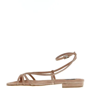 SORELLE PEREGO - Sandali eleganti in camoscio cipria