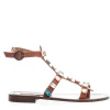 SORELLE PEREGO - Sandalo basso cuoio con pietre: eleganza e stile