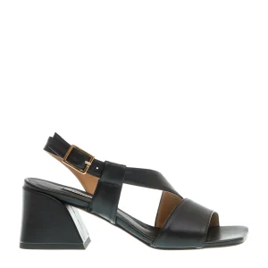 SORELLE PEREGO - Sandalo in pelle nero tacco 60: acquista online!