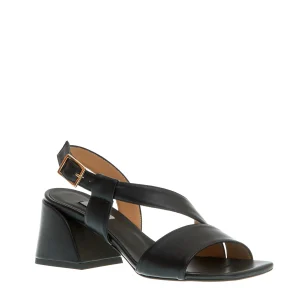 SORELLE PEREGO - Sandalo in pelle nero tacco 60: acquista online!