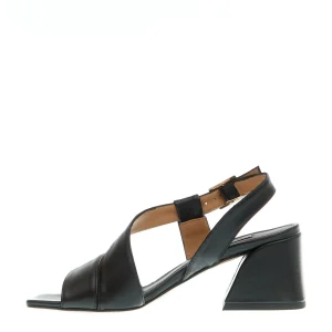 SORELLE PEREGO - Sandalo in pelle nero tacco 60: acquista online!