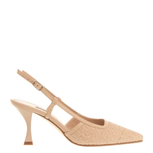 SORELLE PEREGO - Slingback intreccio beige: eleganza e comfort