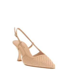 SORELLE PEREGO - Slingback intreccio beige: eleganza e comfort