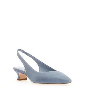 SORELLE PEREGO - Slingback in camoscio jeans: scarpe trendy e comode