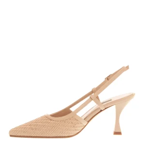 SORELLE PEREGO - Slingback intreccio beige: eleganza e comfort
