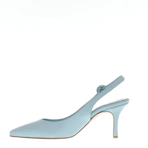 SORELLE PEREGO: Slingback in pelle azzurra di tendenza