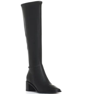 stivale elasticizzato nero tacco 50 mm