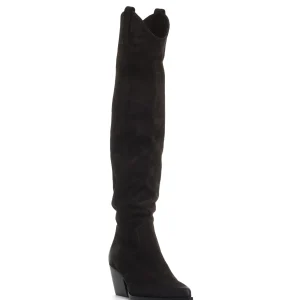 stivale texano in camosco testa di moro