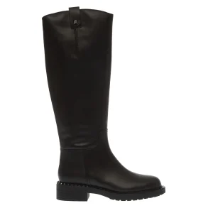 Stivaletti in pelle nera ASH con borchie a pistola