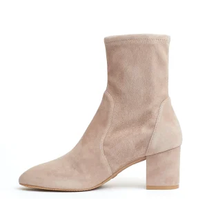 stivaletto camoscio beige 70 mm