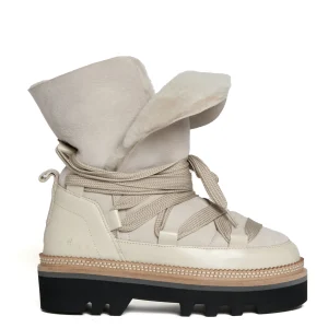 stivaletto montone beige