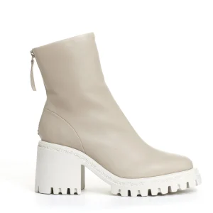 stivaletto panna tacco 80 mm