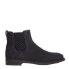 Stivaletto TOD'S in camoscio blu con elastico laterale blu