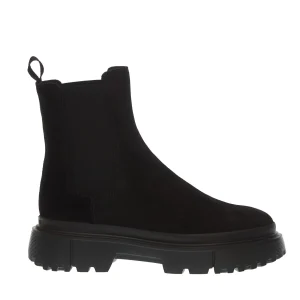 Stivali alla caviglia Hogan in suede nero