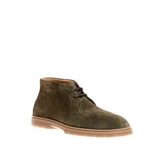 Stivali alla caviglia in camoscio verde di TOD'S