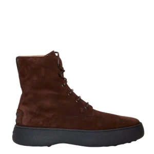 Stivali in gomma marrone con lacci - TOD'S: negozio di scarpe