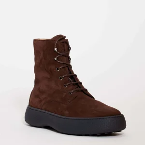 Stivali in gomma marrone con lacci - TOD'S: negozio di scarpe