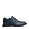 stringata pelle blu fondo millerighe