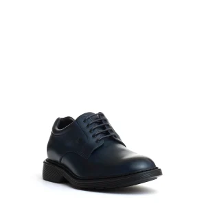 stringata pelle blu fondo millerighe