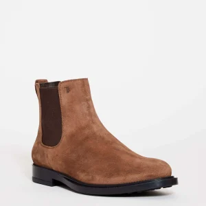 Stylish Leather Suede Ankle Boots with Elastic Bands - TOD'S