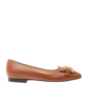 TOD'S - Ballerina con fibbia in pelle dorata: eleganza e stile