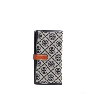 zip slim wallet tessuto logo blu